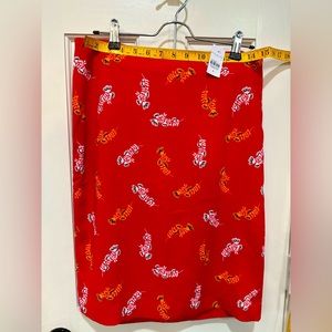 Ann Taylor Factory | Red Lined Skirt | Size 6 | NWT